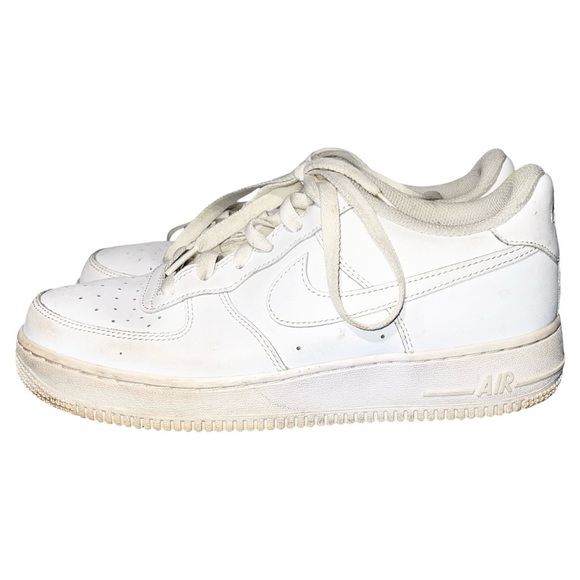 Nike Air Force One Shoes Children’s Size 7Y White Low Kids - Picture 1 of 13